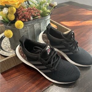 Adidas Black Running Shoes with White Accents